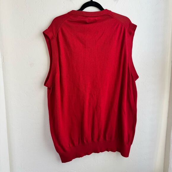 Chaps Red Sweater Vest Size 2XL Tall - Picture 2 of 8